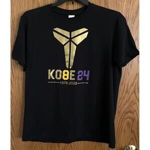 Kobe 24 - 1978-2020 Black T-Shirt Cotton Kobe Bryant Lakers Mens